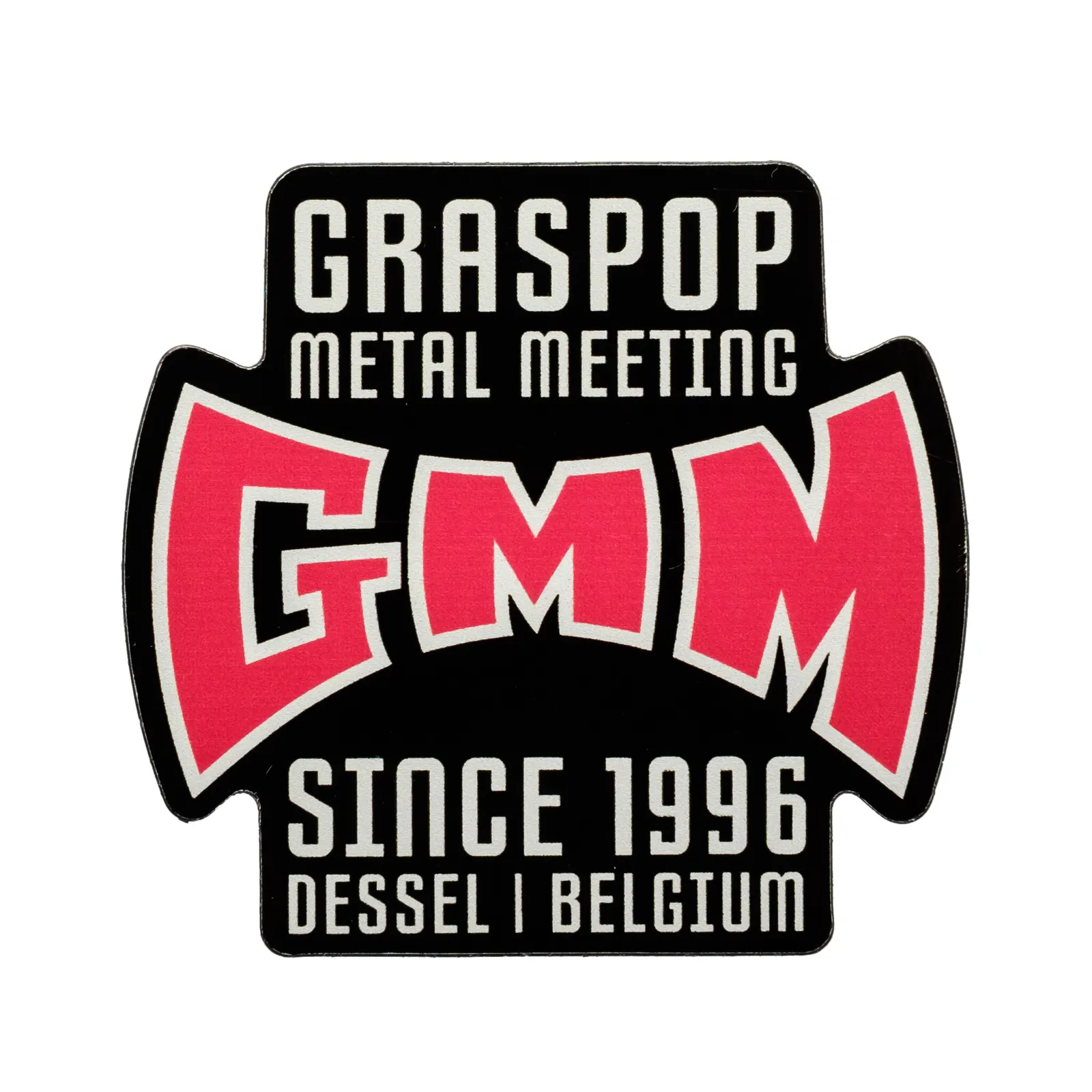 Graspop Metal Meeting logo patch, “GMM since 1996, Dessel Belgium”